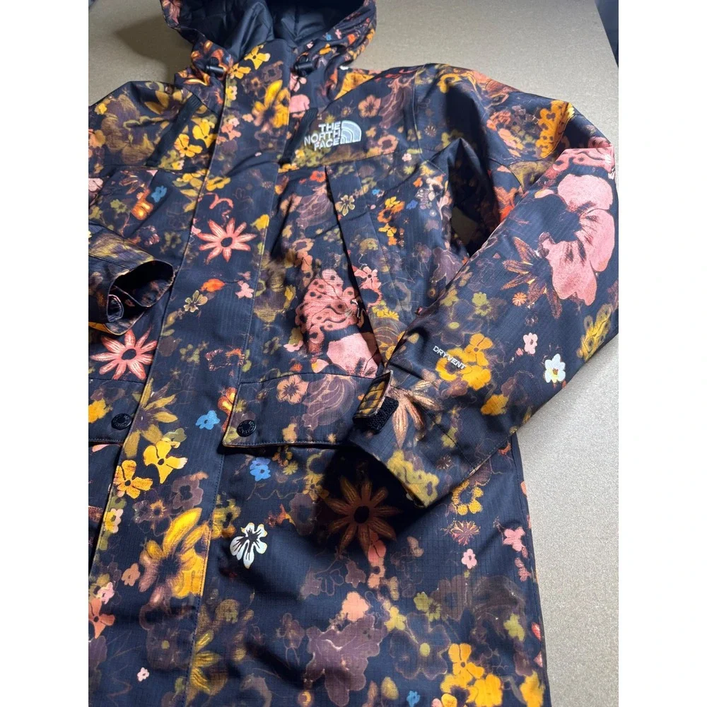 The North Face Mens DryVent Floral Insulated Parka Jacket Hooded Multi Color M